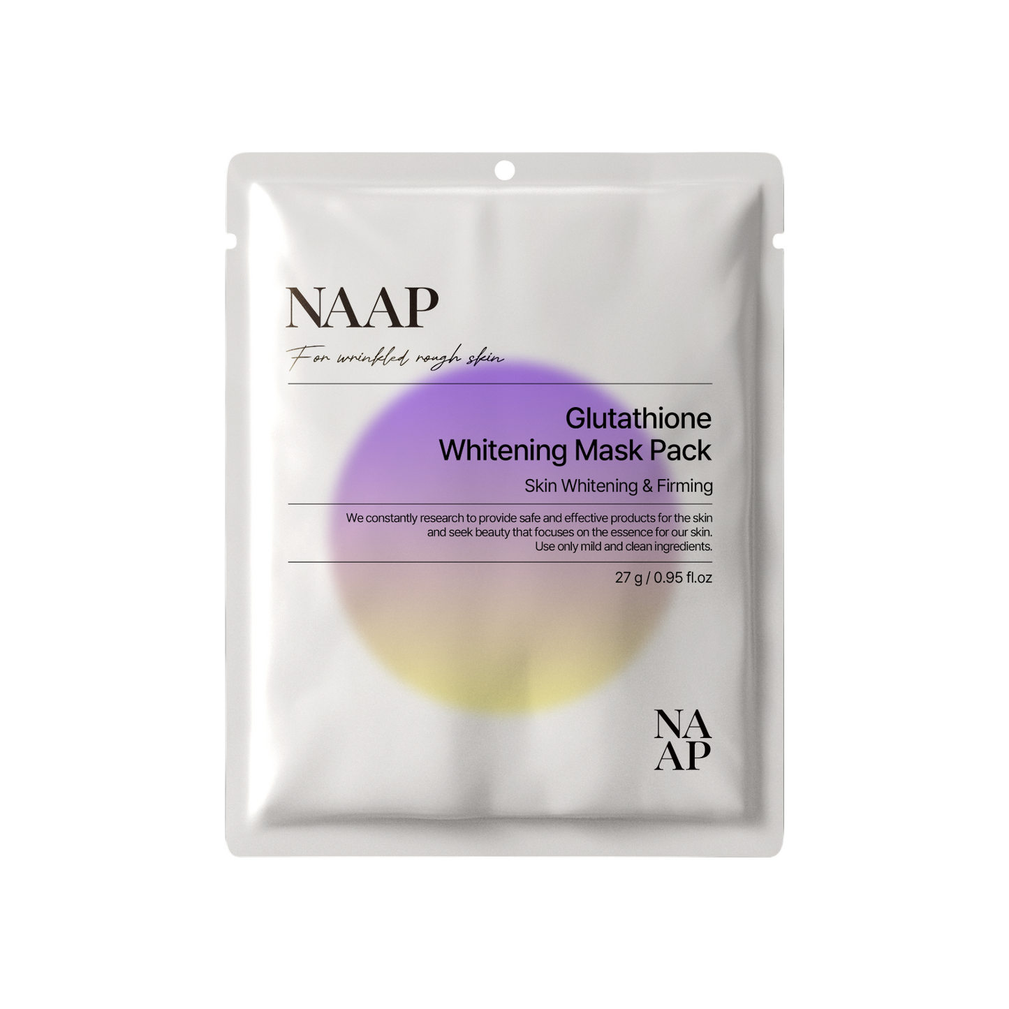 Glutathione whitening mask pack