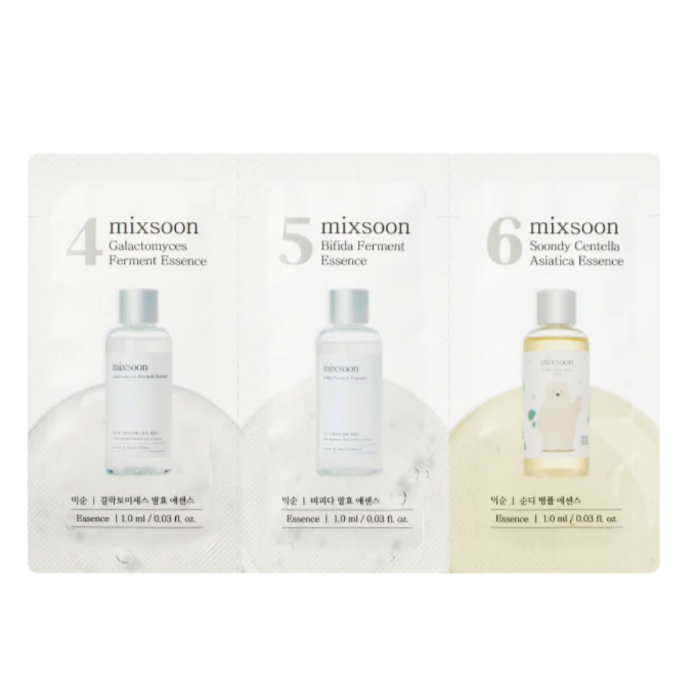 (Step 4,5,6) Galactomyces Ferment Essence, Bifida Ferment Essence, Centella Asiatica Essence Sachet