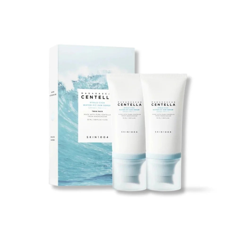 Madagascar Centella Hyalu-Cica Water-Fit Sun Serum Twin Pack
